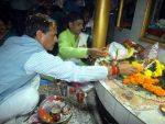 मुख्यमंत्री चौहान पहुंचे राधा - कृष्ण मंदिर, शोभायात्रा में लिया हिस्सा
