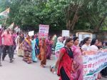 दलित युवक की हत्या के विरोध में कांग्रेसियों का जेल भरो आंदोलन