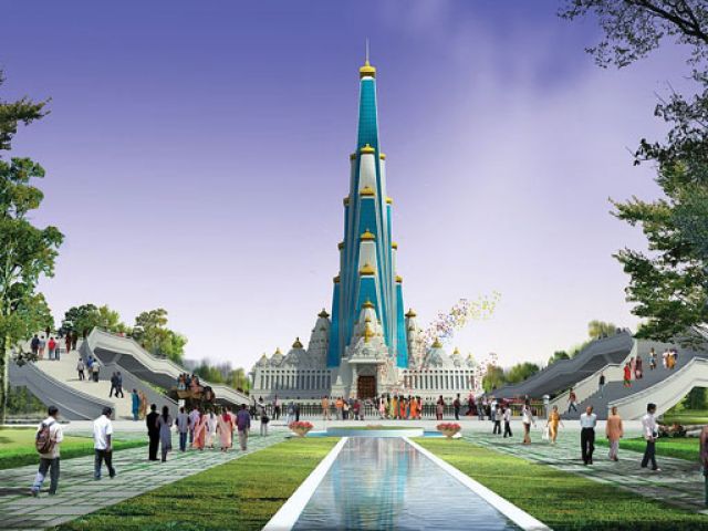 वृन्दावन में बनाया जा रहा है दुनिया का सबसे ऊंचा मंदिर