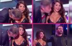 Video : लाइव शो के दौरान शख्स ने किया महिला के ब्रैस्ट पर KISS