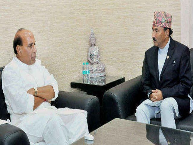 नेपाली विदेश मंत्री कमल थापा से मिले राजनाथ सिंह