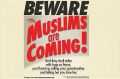 अमेरिका में लगे पोस्टर, मुस्लिमों को लेकर की टिप्पणी