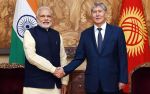 किर्गिस्तान के राष्ट्रपति अल्माजबेक ने की प्रधानमंत्री मोदी से भेंट