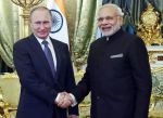 भारतीय प्रधानमंत्री नरेंद्र मोदी भारत-रूस के सीईओ से मिले