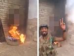 उल्टा लटकाकर लड़ाकों ने ISIS आतंकी को ज़िंदा जलाया