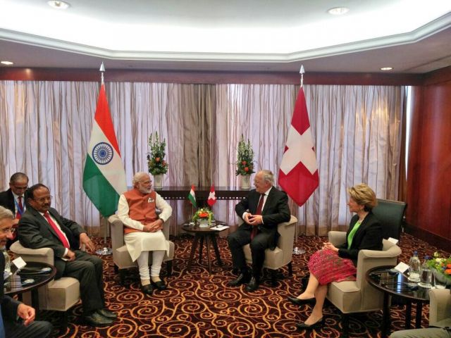 जेनेवा में PM ने की स्विटजरलैंड के राष्ट्रपति से मुलाकात