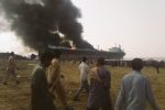 पाकिस्तान: गोदी पर तेल टैंकर में लगी आग, मची तबाही