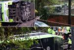 सुरंग में पलटी ट्रेन, 5 की मौत
