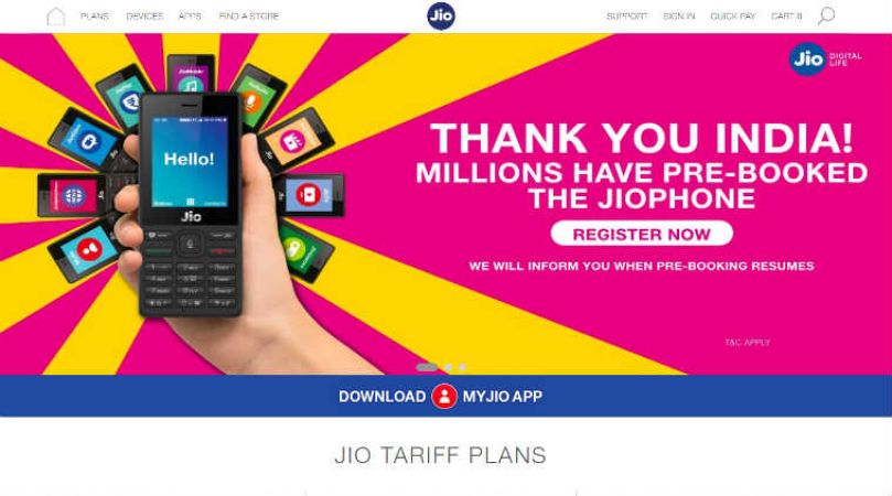 Jio के फीचर फ़ोन की बुकिंग 30 लाख के पार, ऐसे करें बुकिंग