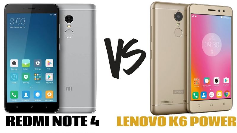 lenovo k6 power vs Xiaomi Redmi Note 4 हिंदी में