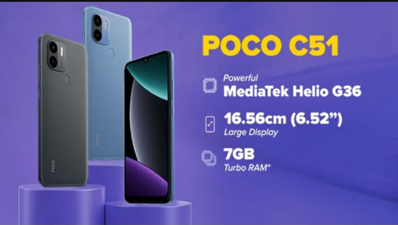 In the Indian market POCO has unveiled the C51, its newest budget-friendly smartphone