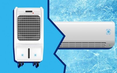Does an old cooler really consume more power units than a new AC?
