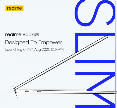 Realme Book Slim Laptop set to Launch in India on August 18, Here's the Specs