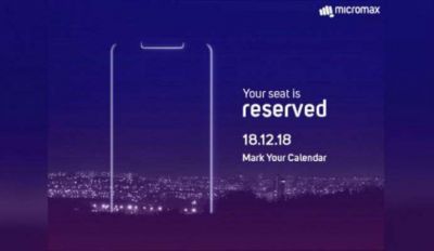 Micromax to launch this smartphone with notch display, read details
