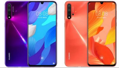 Images of Huawei nova 5 Pro demonstrate the design of the smartphone