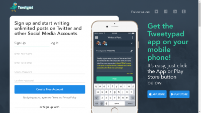 TweetyPad, manage all your social account at one place