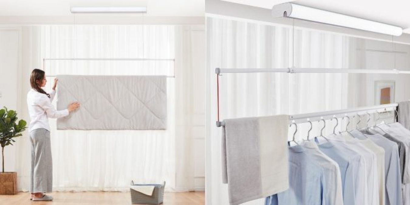 Xiaomi has released a ceiling dryer for laundry, controlled from a smartphone