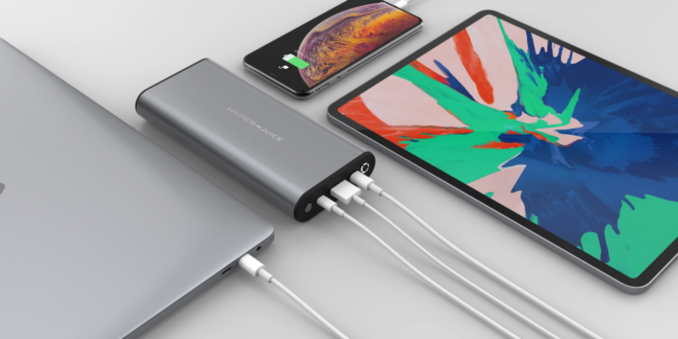 HyperJuice - the world's first power bank with support for 100 watts of power