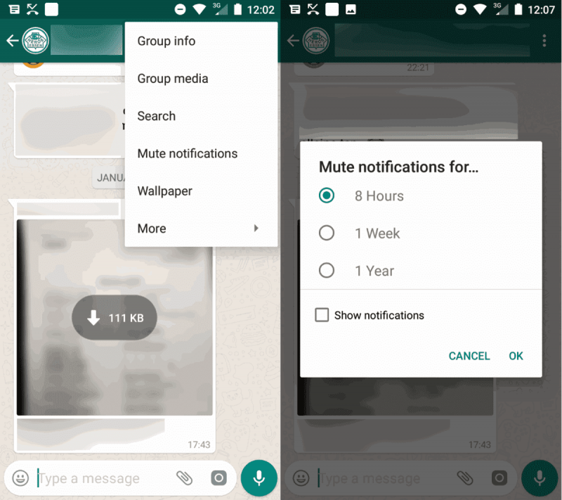 Whatsapp introduces new amendments for the Mute notification