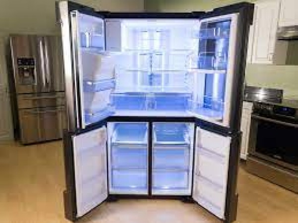 These cupboard like openable luxury fridges are available at half the price, there is a line to buy them