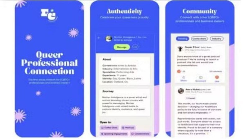 LGBTQ+ के लिए लॉन्च किया गया linkdin जैसा नया App