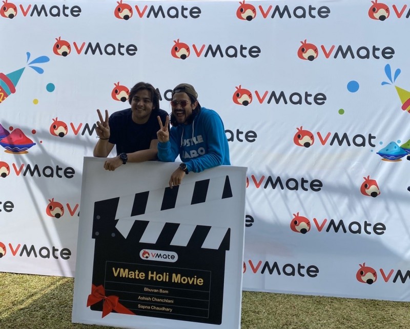 भारत के टॉप यूट्यूबर भुवन बाम और आशीष चंचलानी VMate की होली मूवी के लिए पहली बार एक साथ आए