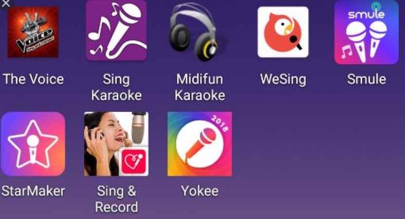 Songs can be sung through these apps like studios