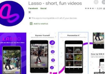 Facebook ready to launch another app like TikTok named Lasso