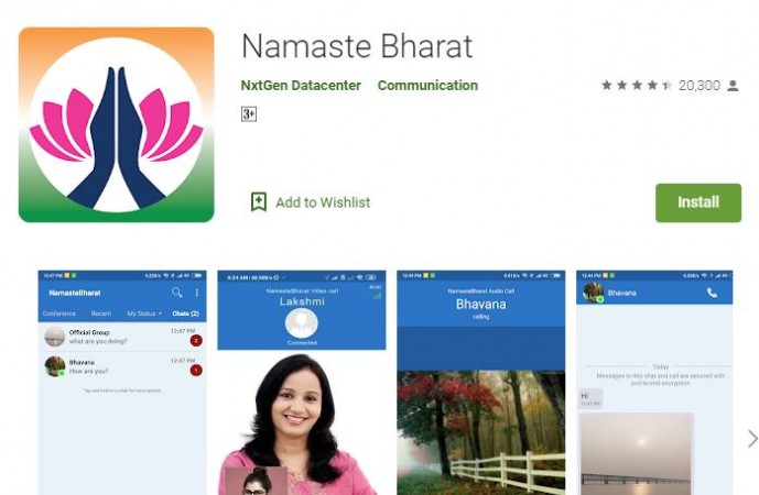 गूगल प्ले स्टोर पर आया व्हाट्सप जैसा एप नमस्ते भारत