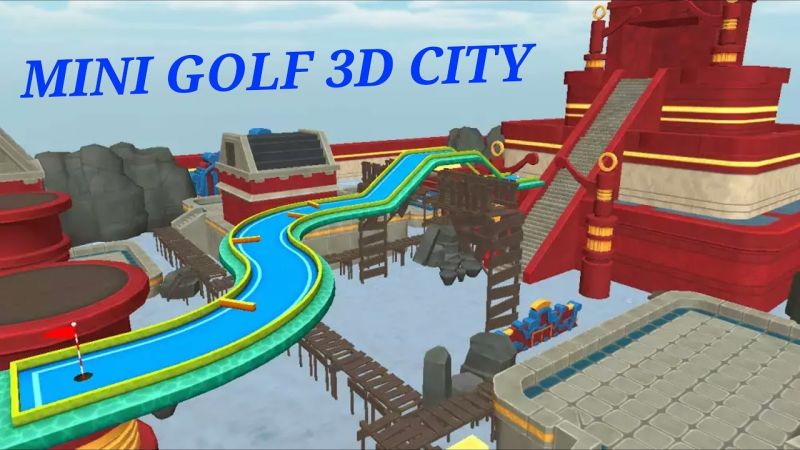 मिनी गोल्फ 3D सिटी स्टार्स आर्केड