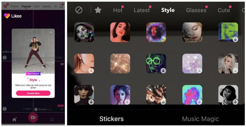 लाईकी के नए स्टाइल फीचर से बनाए अपने वीडियो को और भी भावपूर्ण