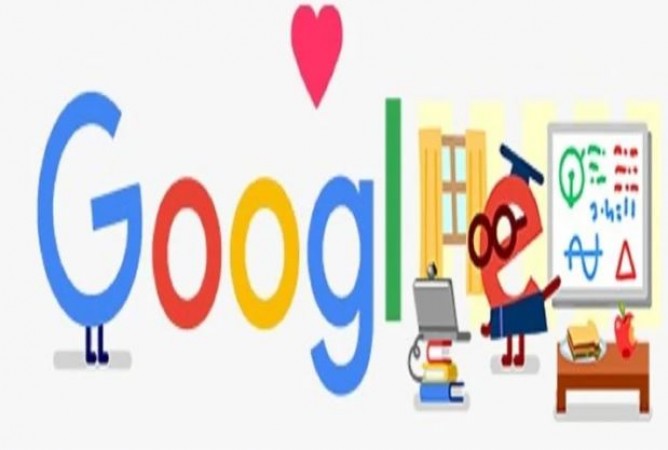 Covid-19: गूगल ने खास डूडल बनाकर शिक्षकों और बच्चों की देखभाल करने वालों को कहा- थैंक यू