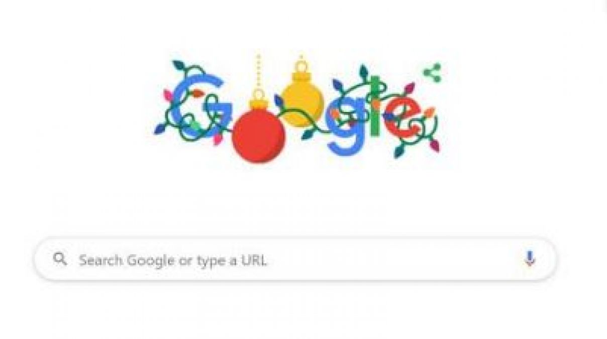 Google wishes all its customer Merry Christmas with a special doodle