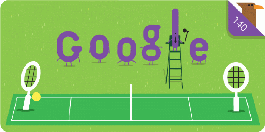 Google ने विंबलडन टेनिस टूर्नामेंट पर बनाया डूडल