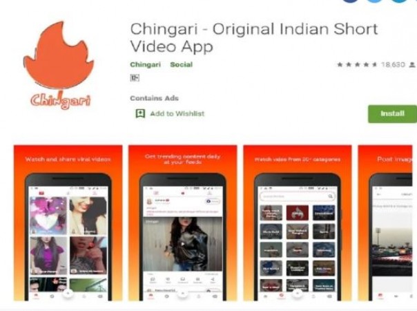 India launches 'Chingari'' app to compete with TikTok