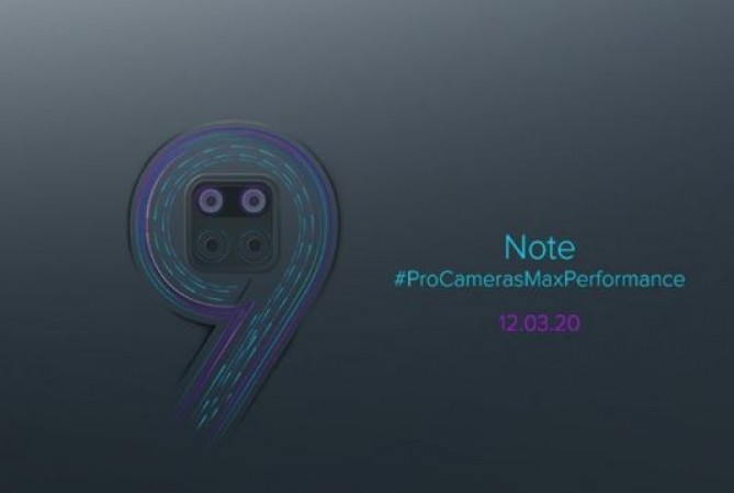 Redmi Note 9 pro to be launched in India on March 12
