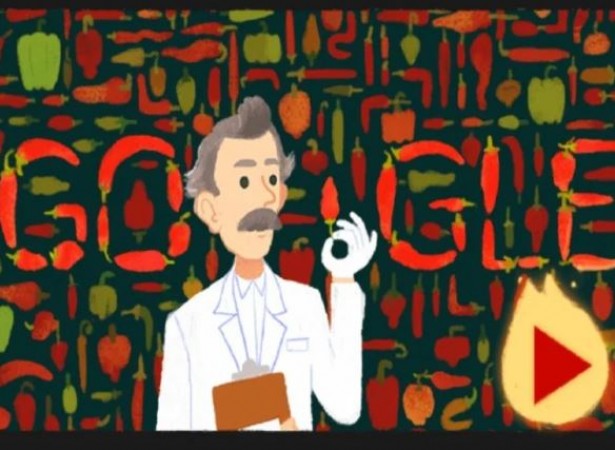Google ने 'Peppers and ice cream' गेम के ऊपर बांया खास डूडल