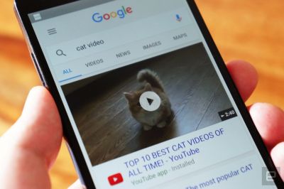 Google added 6-second video preview to mobile search