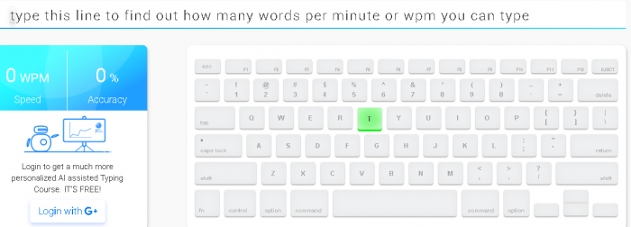 Typing Bolt is your smart typing tutor