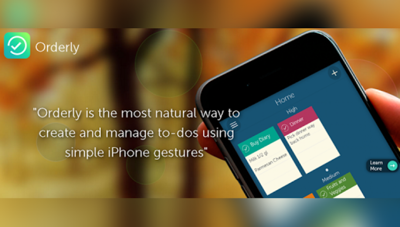 Orderly maintains your To-Do list according to the location, not time