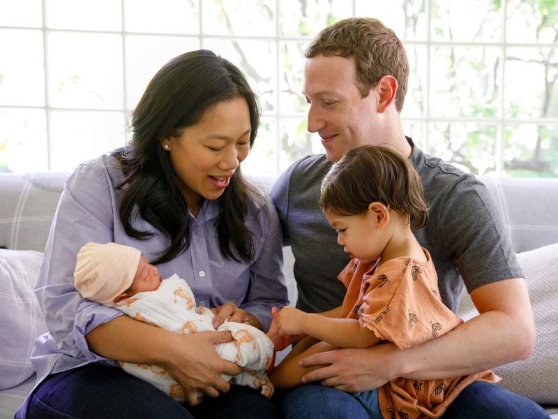 Mark Zuckerberg becomes a Daughter's father for the second time