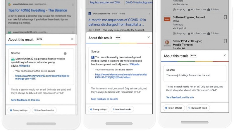 Google Introduces New Feature To Provide More Context About Websites in Search Results