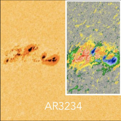 Humongous sunspot's size has quadrupled, increasing warnings of solar flares