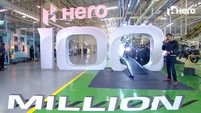 Hero MotoCorp achieves 100 million production milestone