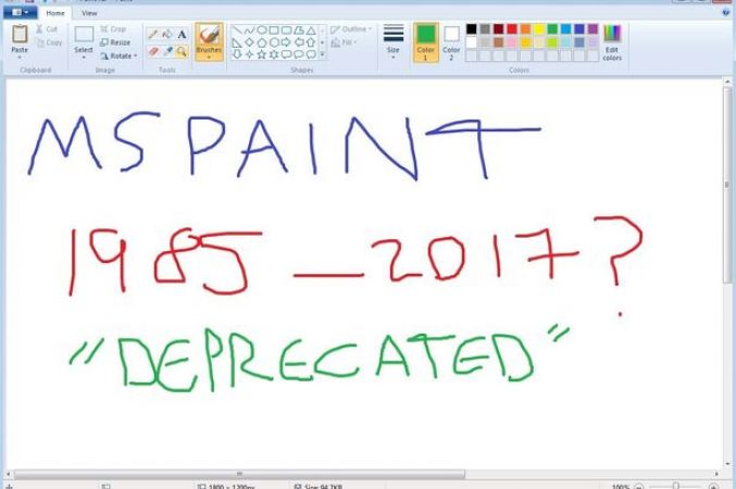 Microsoft says Goodbye to MS Paint After 32 Years