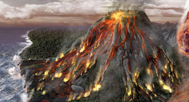 Planets consisting of Volcanoes with Hydrogen element may bear life