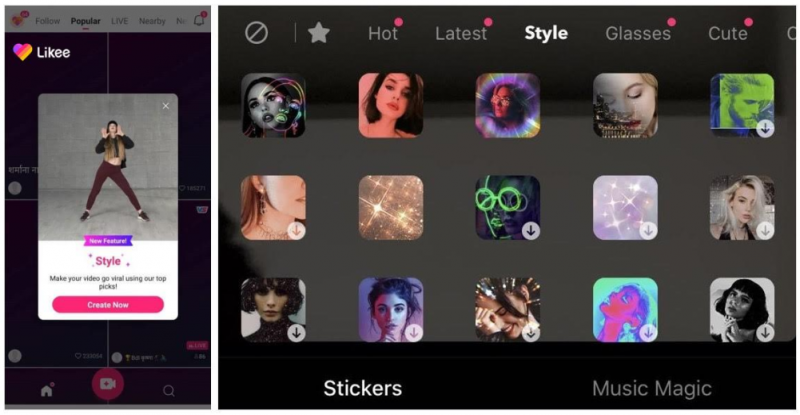 Likee’s new STYLE feature enables an expressive video-making experience