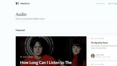 Audio stories feature introduces on Blogging Site 