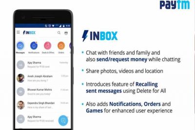 Paytm competes with WhatsApp, launches chatting feature of its own