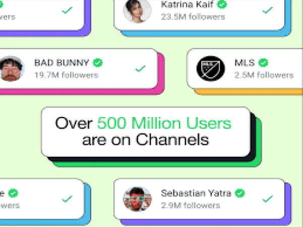 The company gave this fun feature as soon as it completed 500 million users on WhatsApp channels